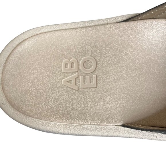 ABEO Paige Leather Slide Sandals Slip-On Leather Upper Gray Size 10 - Picture 8 of 10